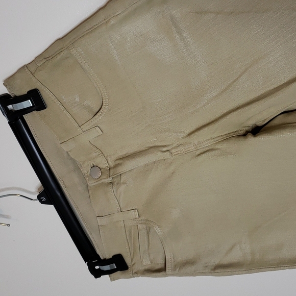 NEW L'AGENCE Sada Cropped Slim Straight Leg Coated Luxury Jeans Summer - Picture 10 of 14